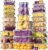 Food Storage Containers, 30-Pack Airtight Rectangular Round Mixed Set 4-Clip Locking Lids Reusable Labels & Marker Microwave Dishwasher Safe Kitchen Pantry Meal Prep