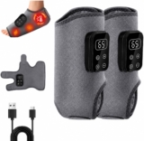 Foot Massager, Cordless Electric Foot Massagers for Pain and Circulation, 3-in-1 Triple Therapy Foot Massager with 2000mAh Battery, 6 Heat Levels up to 65C, Perfect Well-Being Gift,1Pcs Grey