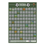 Football Achievements Scratch Poster for Boys – 100 Scratch-Offs