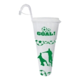 Football Cup and Bowl – White