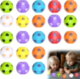 Football Party Bag Fillers – 40 Mini Spinner Balls for Kids Aged 4 to 8 mini football spinners, assorted colours, party bags, classroom rewards and prizes
