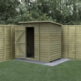 Forest Garden 4LIFE Pent Shed 6×4 Single Door No Windows25 Year Anti-Rot Guarantee