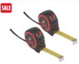 Forge Steel 8m tape measure set containing 2 measures.