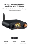 Fosi Audio MC101 Bluetooth Stereo Amplifier with VU Meter ( Upto 100W / 24V PSU / RCA ) w/codesHIFI MADE FUN Store