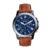 Fossil Watch for Men Grant, 44mm case size, Quartz Chronograph movement, Genuine Leather strap