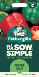 Fothergills Oh Sow Simple, Pepper Sweet Vegetable Seeds, Sow: FebApr, Red/Green
