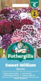 Fothergills Sweet William Electron Flower Seeds, 200 Seeds, Sow: Apr-Jul, Red/Pink (£1.42 Max S&S)