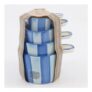 Four Piece Blue Stripe Ceramic Measuring Cup Set