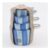 Four Piece Blue Stripe Ceramic Measuring Cup Set