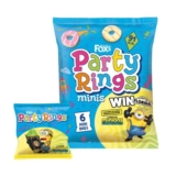 Foxs Biscuits Party Rings Minis 6 Snack Bags