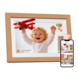 Frameo WiFi Digital Photo Frame 10.1 Inch Natural Wood