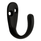 Franklin Brass B12093K-FB-C Single Prong Wall Hooks Matte Black (10-Pack)