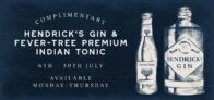 Free Hendricks Gin & Fever-Tree Premium Indian Tonic 25ml – With Voucher via App – Participating Pubs / Exclusions Apply