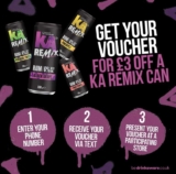 Free KA Fruit punch rum cocktail 330ml- redeemable in London or Greater London – over 18s only