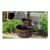 Free P&P – Outsunny 2-Tier Wooden Barrel Water Fountain with Pump