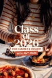 Free Starter And Dessert with Purchase Of a main – With Voucher via Sign Up – A Level & GCSE Graduates – Participating Restaurants