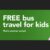 Free bus travel for Kids & Teens up to age 15 (no adult needed) – across Bristol, Bath, North Somerset & West of England