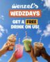 Free drink on Wednesday (15th July 2026) when you show your Wenzels app and spend a minimum of £5