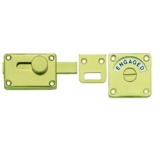 Frelan Hardware Polished Brass Bathroom Indicator Door Bolt JV2552BPB