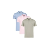 French Connection 3 Pack Cotton Short Sleeve Polo Shirts