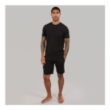 French Connection Mens FC Lounge T-Shirt and Shorts Set Black