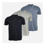 French Connection Mens Three Pack Jersey Polo Shirts