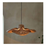 French Connection Natural Rattan Kylo Ceiling Pendant Light