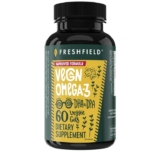 Freshfield Vegan Omega 3, Algae (Algal) Oil, Fish Oil Free, DHA, 60 Pack – £12.59 / £11.89 S&S (Prime Deal) by Freshfield Naturals / FBA