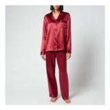 Freya Silk Pyjamas – Claret Rose M