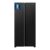 Fridgemaster MS83430EB Freestanding Slim American Side by side Door Fridge Freezer 441L – voucher, black/white