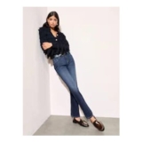 Friends like These Dark Blue Ankle Stovepipe Straight Leg Jeans