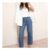 Friends like These mid Blue Denim Barrel Jeans