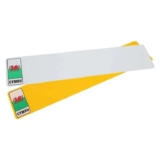 Front & Rear MOT UK Road Legal Car Registration Standard Welsh Car Number Plates, DVLA registered – by In Car Products – with code