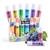 Fruit Lip Balm 6-Pack Natural with Vitamin E Coconut Oil