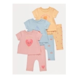 Fruit T-Shirts and Leggings Outfit 3 Pack