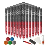Full Choice 13-Pack Cross-Cord Golf Grips Kit, Red, Oversize