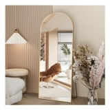 Full Length Mirror, 162x53cm Arch Floor Mirror with Stand,