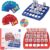 Fun Game Family Guessing Board – 2 Player Board Games with 96Characters & 1Punishment Plate, Interactive Family Entertainment, Educational Games for Kids, Blue & Red