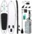 FunWater Inflatable Stand Up Paddle Board Ultra-light SUP – Adult Paddleboards with Adj Paddle, Hand Pump, Backpack, Leash