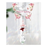 Funnli 18th Birthday Gifts: Butterfly Crystal Suncatcher for Daughter