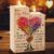 Funnli Mum Gifts, Wooden Heart Shaped Candle Holder Gifts for Mum, Presents for Mummy on Christmas Xmas Birthday Mothers Day from Daughter Son