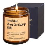 Funny Therapist Candle Gifts for Social Workers & Counselors