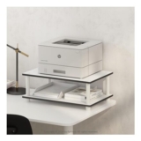 Furinno 2-Tier Under-Desk Printer Stand with Storage, White