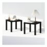 Furinno CLASSIC Nightstand Set of 2, 1.8in Thick Top, Black