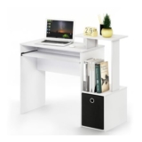 Furinno ECON 101.6cm Gaming Desk with Keyboard Tray, White