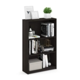 Furinno JAYA 3-Tier Adjustable Bookcase, Espresso