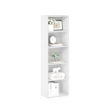 Furinno LUDER 5-Cube Bookcase with Open Shelf White