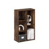 Furinno LUDER 5-Cube Tool-Free Assembly Bookcase Amber Pine