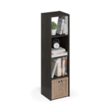 Furinno PELLI 4×1 Cube Storage Bookshelf – Espresso