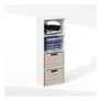 Furinno REED 4-Tier Closet Organizer, Open Shelf Storage, White